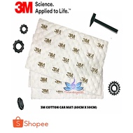 3M COTTON CAR MAT (80CM x 50CM)(PCS) CARPET/SOUND PROOF/SOUND PROOF SPONGE/HEAT INSULATIO