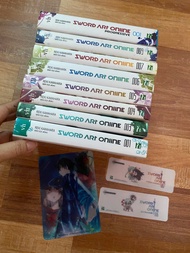 Combo 8q truyện novel cũ sao Sword Art Online + Progressive kèm phụ kiện