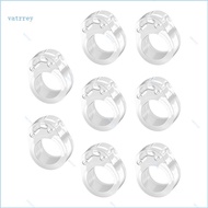 VA 8lots Clear Adhesive Door Stoppers Durability Silicone Wall Protectors