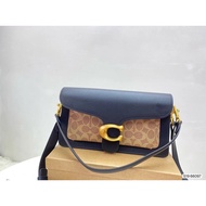 Coach Bag New Style Classic Pattern Full Print Contrast Color Stitching Metal Logo Flap Retro coach 