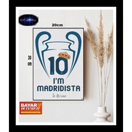 REAL MADRID THEME WALL DECORATION REAL MADRID WOODEN POSTER REAL MADRID/ POSTER HOME WALL DECORATION
