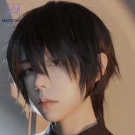 NAY Men Anime Cosplay Wig Male Short Straight Costume Synthetic Hair Cause Wigs Heat Resistant Synth