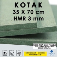 HIJAU 35 x 70 cm box - 3 mm HMR - HMR Board Green MDF Board/