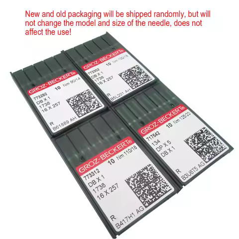 40PCS 14# 16# 18# 20# GROZ-BECKERT DBX1 SEWING MACHINE REGULAR POINT NEEDLE FIT FOR JUKI DDL,BROTHER