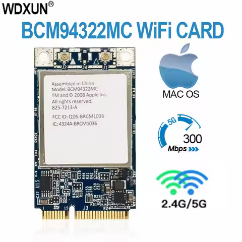 Suitable for all Mac Pro MB988z / high speed 300mbps 2.4g 5g BCM94322MC Airport Extreme wireless WiF