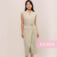 RIMINI - Women's Belted Sleeveless Dress Size XS-XL - Elea Dress CC33299