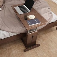 【角落市集】【實木床邊桌】小戶型臥室辦公桌 家用可折疊移動升降懶人床上書桌 寫字桌 電腦桌子
