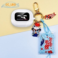 for UGREEN EchoBuds Magic Case Clear Soft Case Cartoon Lucky Cat Keychain Cute Bear Pendant UGREEN T