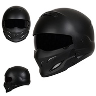 Samurai Black Scorpion Indian Warrior Helmet Electric Moto Full Face Man Halley Retro Vintage Motorcycle Helmet