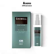 andSons Growell Scalp Lotion 5% Minoxidil Hair Growth Anti Hair Loss Tonic for Men (60ml)