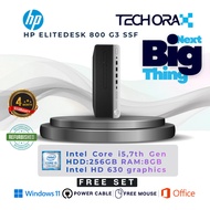 Hp EliteDesk 800 G3 SSF | intl core i5 7th Gen @3.40GHz  | 8 GB RAM | 256 GB SSD | MS Office 24 |