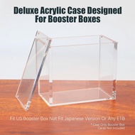 19.1x16.8x9.1cm For TCG Booster Box Acrylic Display Case For Pokemon Elite Trainer Box Acrylic Magne