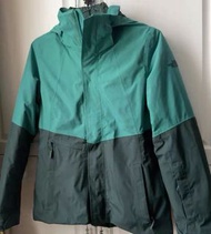 The north face 女裝綠色三合一外套-L