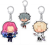 ‌ALIEN-STAGE Star Coffin Keychain String Cartoon Couple Set Figure Luka Hyuna Keyring Pendant Image 