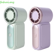 FUHUI Handheld Turbo Fan, Adjustable 6 Gear Wind Mini Portable Fan, Cooling Ultra-quiet Air Turbo Te