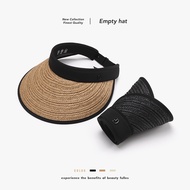 Straw Summer Uv Protection Air Top Sun Protection Hat Female Vinyl Outdoor Riding All-Matching Sun-Proof Sun Hat Wholesale 【ye】