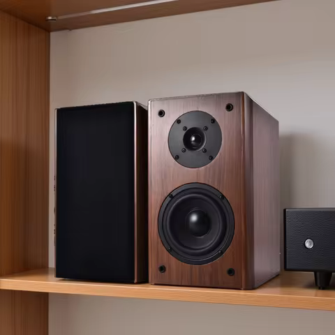50-120W Bookshelf Speaker 5.5 Inch Passive Sound Box 2 Way 20Hz-20KHz Range Loudspeakers For HiFi Am