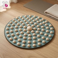 [flourishroly6] Wood Foot Wood Foot Acupressure Mat Teal Surface 50CM Round