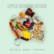 10PCS Keychain Sabah Random Design Souvenir