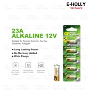 EHOLLY GP Battery Super Alkaline 12V 23A/A23/MN21 Suitable for Remote Controls, Car Key, Doorbells, 