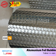 [5 Meter] Alumunum Alumunium Foil Bubble Aluminium Peredam Panas Atap Rumah Tebal Alufoil Insulasi Genteng Penahan Panas 4 mm Meredam Panas Spandek Seng Gypsum Dinding Kap Mobil