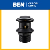 BEN K111-BG-44BLK POP-UP Washbasin Drain For With Overflow Holes Made Of Grade 304 Stainless Steel M