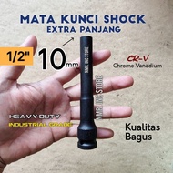 MATA 10 10mm Extra Long 130mm (13cm) Shock Wrench, 1/ 2" Impact Socket Wrench, Good Quality. Impact 