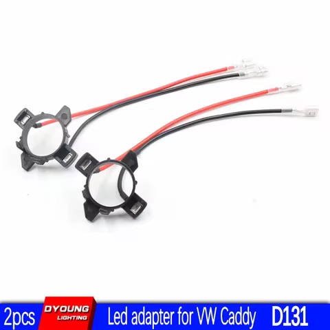 2pcs H7 LED Bulb Socket Adapter Holder For VW CADDY H7 headlamp car led holder adapter Wire retainer