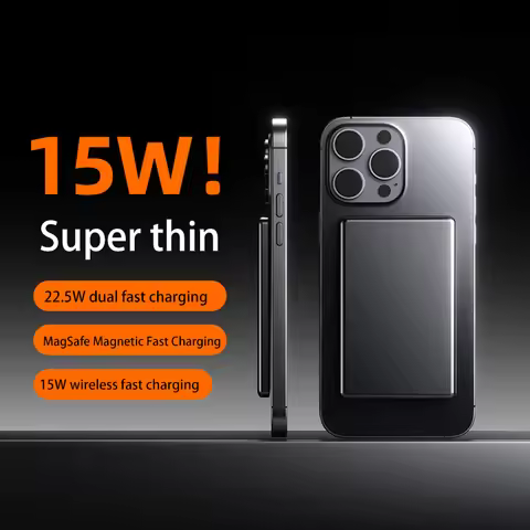 Portable Ultra-thin Magnetic Wireless Metal PowerBank 10000mah 22.5W Fast Charging for Magsafe For i