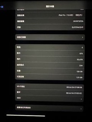 iPad Pro 12.9吋 第五代  128gb 連Logitech keyboard