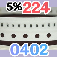 10pcs Chip resistor smd 224 5% size 0402 1005 220Kohm 220 Kohm 220K ohm