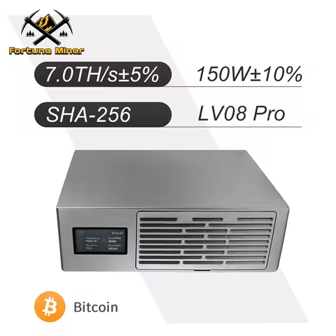 NEW Lucky Miner LV08 Pro Bitcoin Miner 7TH/s 150W SHA-256 Solo Miner BTC Crypto Mining Lottery Machi