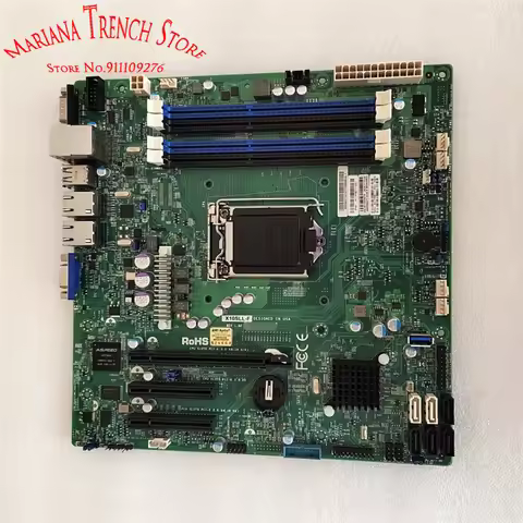 X10SLL-F for Supermicro Motherboard LGA1150 E3-1200 v3/v4 4th Gen. Core i3 DDR3 Dual Gigabit Etherne
