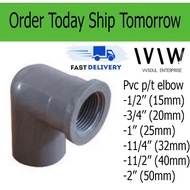 Pvc Fitting /Pvc 15mm p/t elbow /20mm /25mm /32mm /40mm /50mm /Pvc Female Threaded Elbow /Pvc p/t El