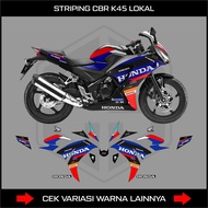 LOKAL STRIPING STICKER LOCAL CBR 150 K45AHONDA CBR150 K45 MOTORCYCLE DECAL VARIATION STICKER a HONDA