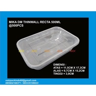 Thinwall Dm Rectangle 5 Ml / Kotak Makan / Thinwall Box (25pcs)