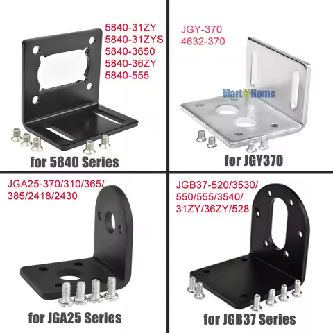 DC Geared Motor Bracket Holder for JGA25-370 / JGY-370 / 5840-31ZY, 5840-3650, 5840-555, 4632-370