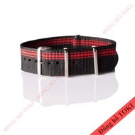 Red Ducati striped Nato watch strap