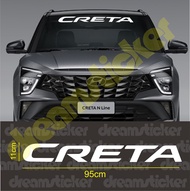 Cutting Sticker Kaca Depan Mobil Hyundai Creta Windshield Stiker