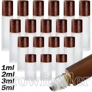 [3-5 Days Delivery] 4PCS Cosmetic Leak-Proof Subpackage Bottle - Mini Clear Glass Roller - 1/2/3/5ml