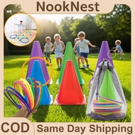 NookNest Ring Toss Toy Carnival Outdoor Games Hopscotch Jumping Ring Circle Ferrule Throwing Toy