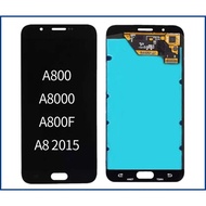 Layar LCD TS Touchscreen Fullset Samsung A8 2015 A800 A8000 OLED BLACK