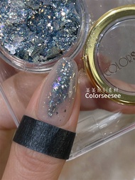 ColorseeSee Original Nail Art Material November Color Gem Series Fine Powder Mixed Shiny Sequins Ver
