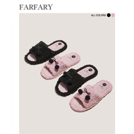selipar pantai selipar getah wanita selipar wanita Cute Japanese Style Plush Slippers with Soft Sole