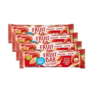 Emco - Fruit Bar Rhubarb & Strawberry With Yogurt Coating (4x40g)