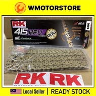100% ORIGINAL RK HRU 130L 415 GOLD CHAIN U-RING RANTAI RK ORING URING RK CHAIN RANTAI 415 EMAS RK OR