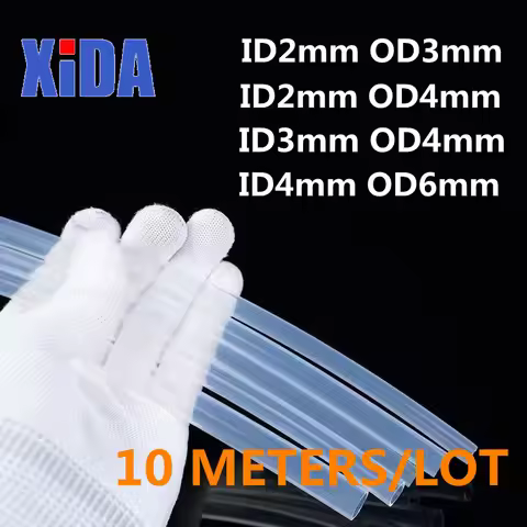 10 Meters/lot PTFE tube for 3D printer, Bowden j-head tubing parts, 1 meter, 1mm, 2mm, 3mm, 4mm, 6mm