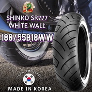 Korea Shinko Tires SR777 (180/55B18WW) Heavy Duty Tire, 180-55-18WW,180/55x18WW, 180/55 18WW, Pirell