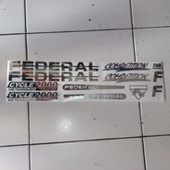 FEDERAL COMPETITION FEDERAL ALOY bicycle cutting Sticker