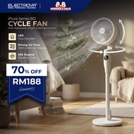 Electrova iPure 8D Cycle Fan | Adjustable Height | 360 Rotating | Quiet | Touch Control & Remote